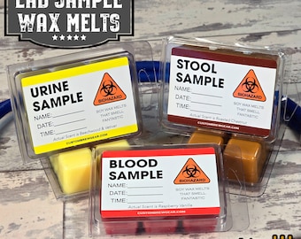 Lab Sample Wax Melts, Cute Healthcare Gift, Nurse Gift, Soy Wax Bars, Wax Warmer Cubes, Medical Gift