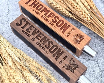 Custom Beer Tap Handle-Laser Engraved with Chalkboard - Tap House Edition - Personalized Keg Tap