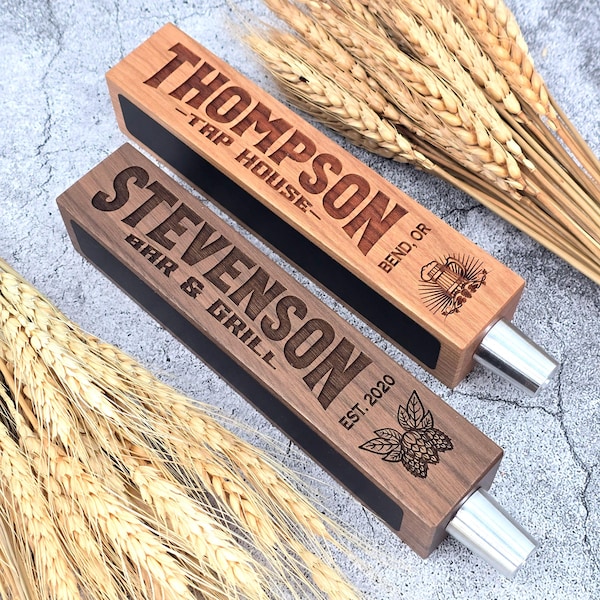 Custom Beer Tap Handle-Laser Engraved with Chalkboard - Tap House Edition - Personalized Keg Tap