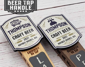 Custom Beer Tap Handle-Craft Beer Edition - Personalized Kegerator Tap, Custom Beer Gift
