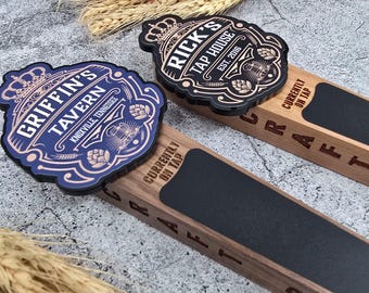 Custom Beer Tap Handle-Crown Edition - Personalized Kegerator Tap, Custom Beer Gift