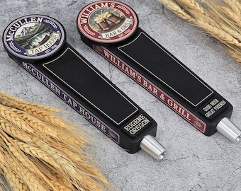 Custom Chalkboard Tap Handle with Logo, Personalized Beer Tap Handle, Changeable Beer Name for Kegerator, Liquid Chalk Marker Included