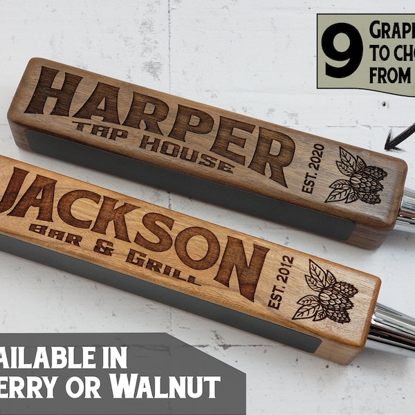 Custom Beer Tap Handle-Laser Engraved with Chalkboard - Tap House Edition - Personalized Keg Tap