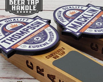 Custom Beer Tap Handle-Classic Logo Edition - Personalized Kegerator Tap, Beer Gift, Beer Pull, Best Seller
