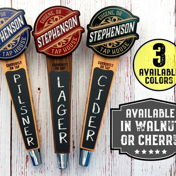 Custom Beer Tap Handle-Banner Edition - Personalized Kegerator Tap, Custom Beer Gift