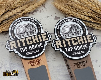 Custom Beer Tap Handle-Barn Edition - Personalized Kegerator Tap, Custom Beer Gift