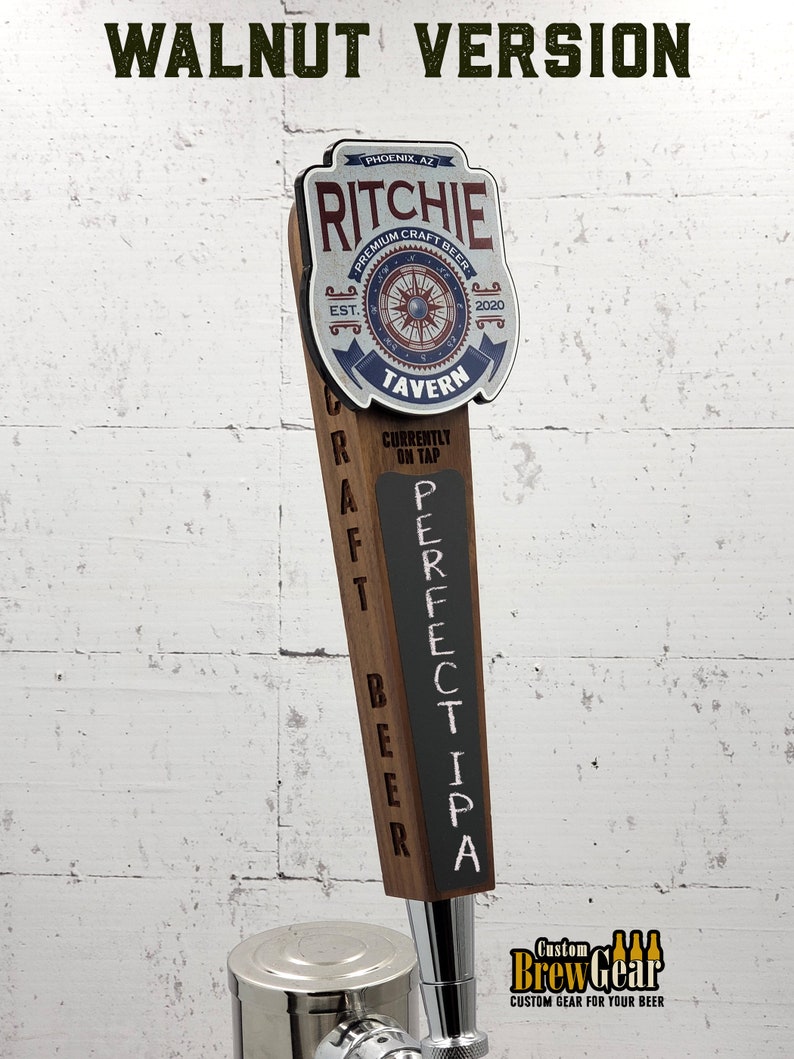 Custom Beer Tap Handle-Nautical Edition Personalized Kegerator Tap, Custom Beer Gift image 4