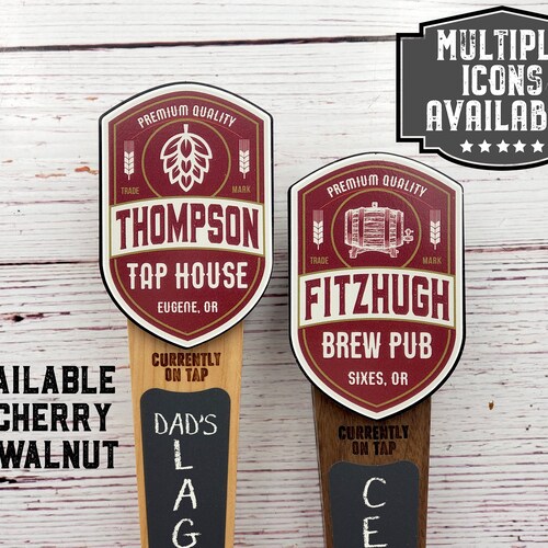 Custom Beer Tap Handlebanner Edition Personalized Kegerator Etsy