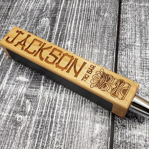 Custom Tiki Bar Beer Tap Handle-laser Engraved With Chalkboards ...