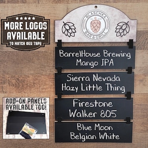 Custom Beer Menu Board Chalkboard | Personalized Menu Board | Expandable