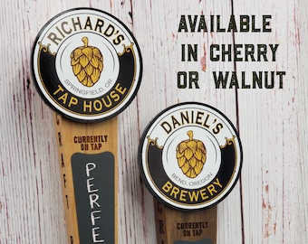 Custom Beer Tap Handle-Hop Edition - Personalized Kegerator Tap, Custom Beer Gift