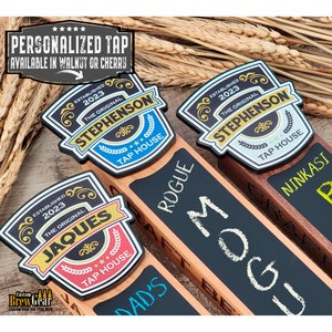 Custom Beer Tap Handle- Stephenson Edition-Personalized Beer Tap, Custom Beer Gift