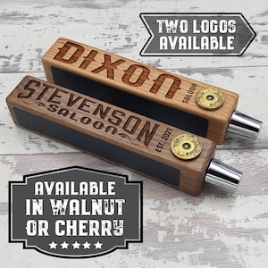 Custom Beer Tap Handle-Laser Engraved with Chalkboard - Shotgun Edition - Personalized Keg Tap