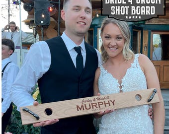 Heirloom Shot Board | Wedding Shot Board | Personalized Wedding Shot Board | Wedding Couple Gift | Bridal Shower Gift