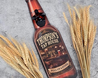 Personalized Tap House Edition Wall Mounted Bottle Opener