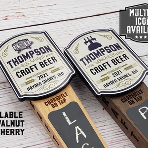Custom Beer Tap Handle-craft Beer Edition - Personalized Kegerator Tap ...