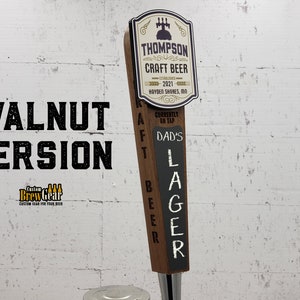 Custom Beer Tap Handle-craft Beer Edition - Personalized Kegerator Tap ...
