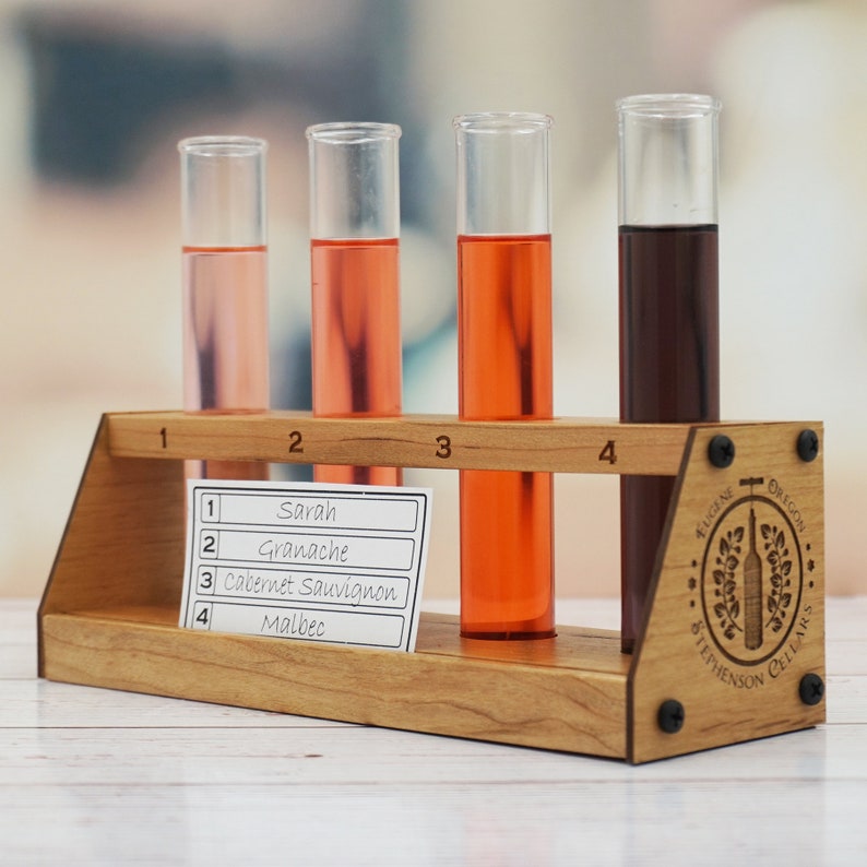 Custom Wine Tasting Flight Personalized Test Tube Wine Etsy