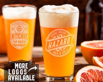 Personalized Beer Pint Glass | Engraved Beer Glass | Custom Beer Pint