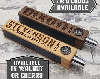 Custom Beer Tap Handle-Laser Engraved with Chalkboard - Star Edition - Personalized Keg Tap
