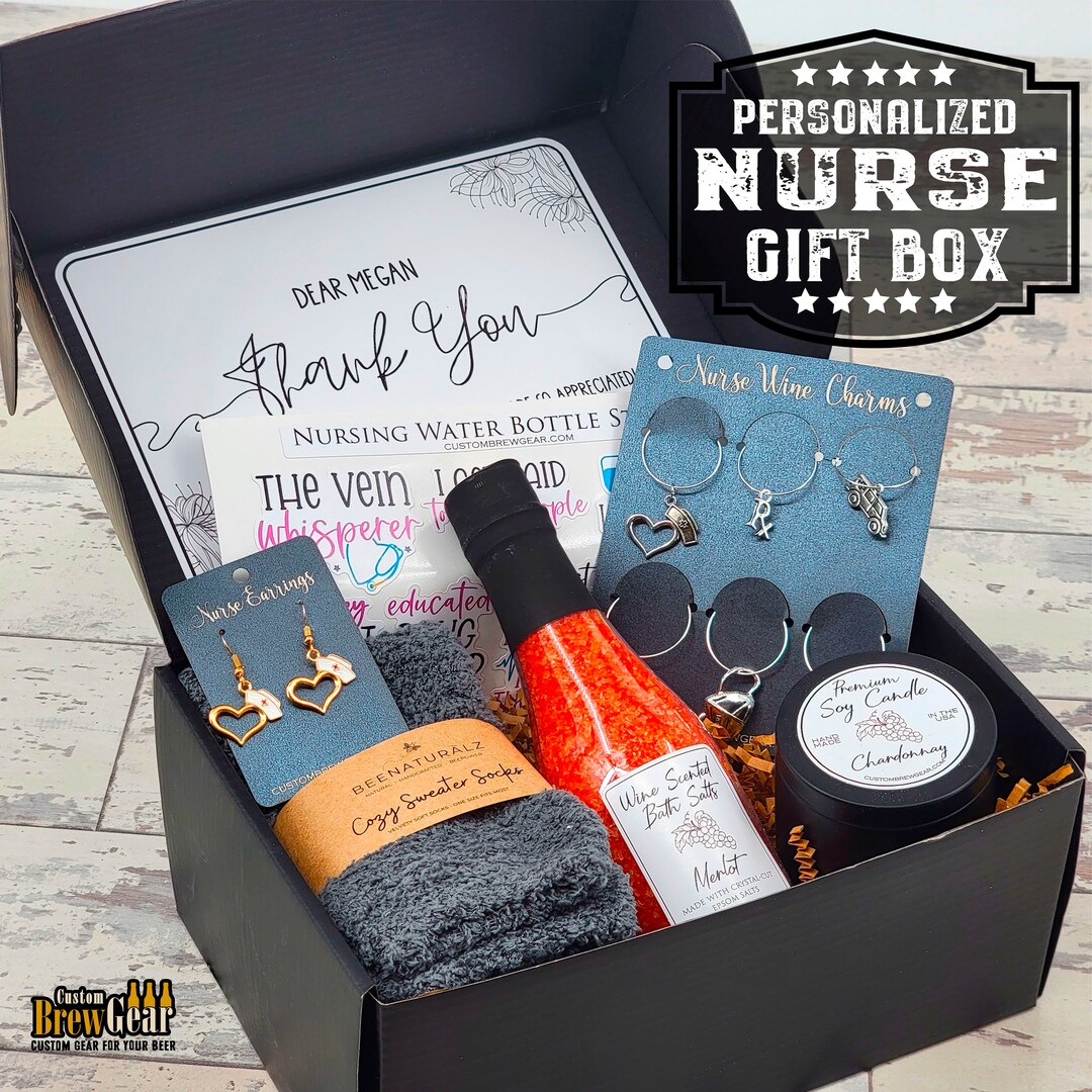 Nurse Gift Box, Personalized Self Care Gift Box for Healthcare Worker