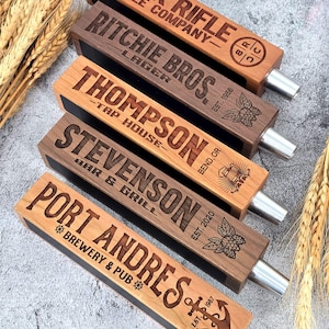 Custom Beer Tap Handle-Laser Engraved with Chalkboard - Tap House Edition - Personalized Keg Tap image 8