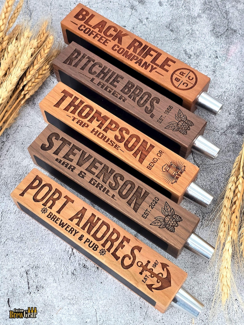 Custom Beer Tap Handle-Laser Engraved with Chalkboard - Tap House Edition - Personalized Keg Tap image 8