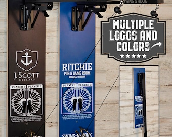 Folding Wall Mount Ring and Hook Game-Color Edition | Personalized Game | Custom Pub Game | Bimini Game | Family Game