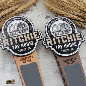 Custom Beer Tap Handle-Barn Edition - Personalized Kegerator Tap, Custom Beer Gift