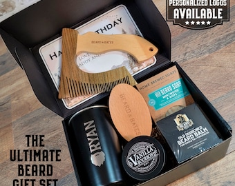 The Ultimate Personalized Gift Box for Men- Beard Gift Box, Gift for Him, Men's gift, Groomsmen Gift, Best Man Gift