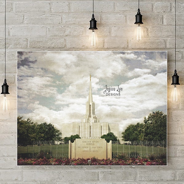 Jordan River Latter Day Saint Temple Print Digital Download