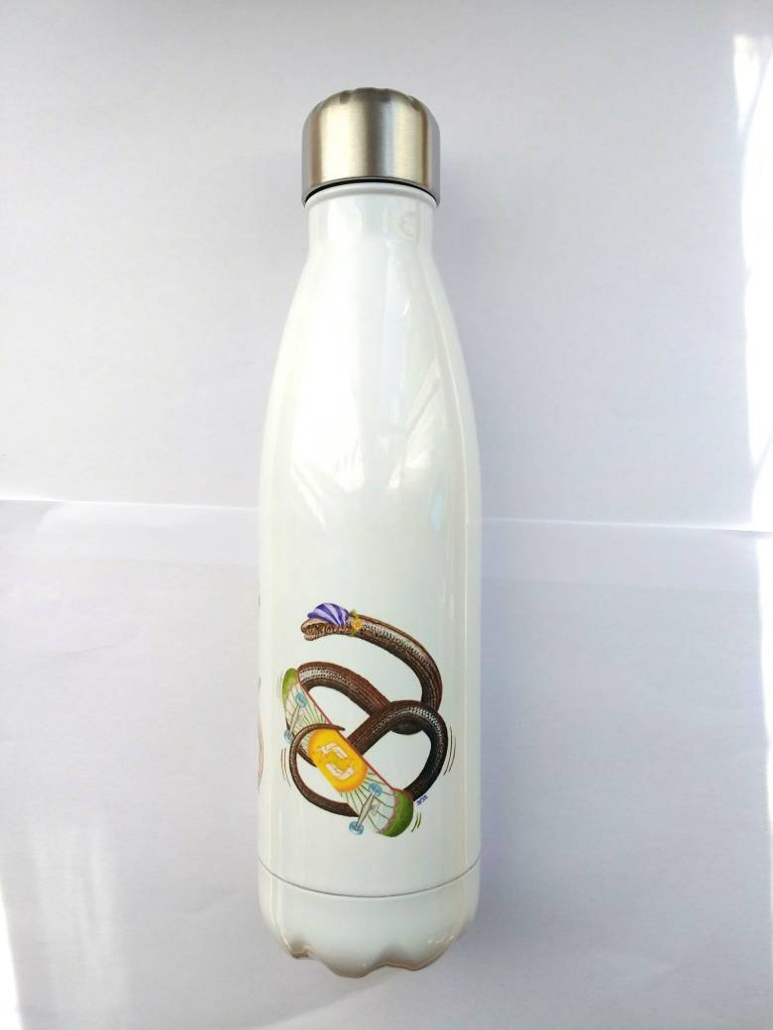 500ml Water Bottle leaping Lizards Common Lizard Etsy