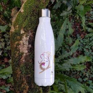 500ml Water Bottle &quot;Leaping Lizards!&quot; Common Lizard, Sand lizard & Slow-worm with donation to ARG UK charity