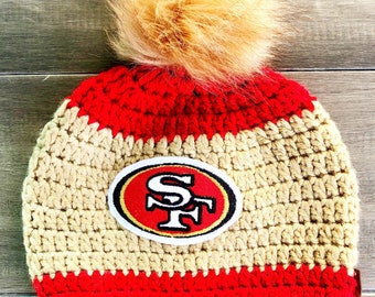 49ers baby beanie