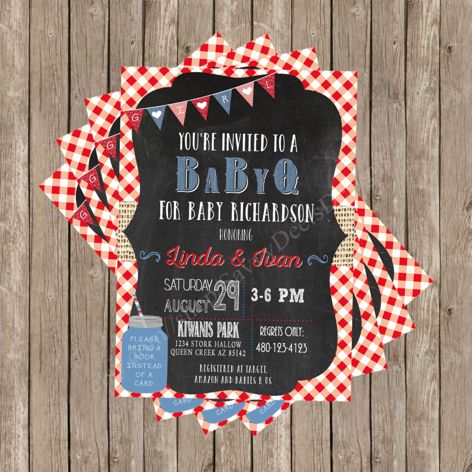 Baby Q Invitation Baby Q Invite Family Baby Shower Etsy
