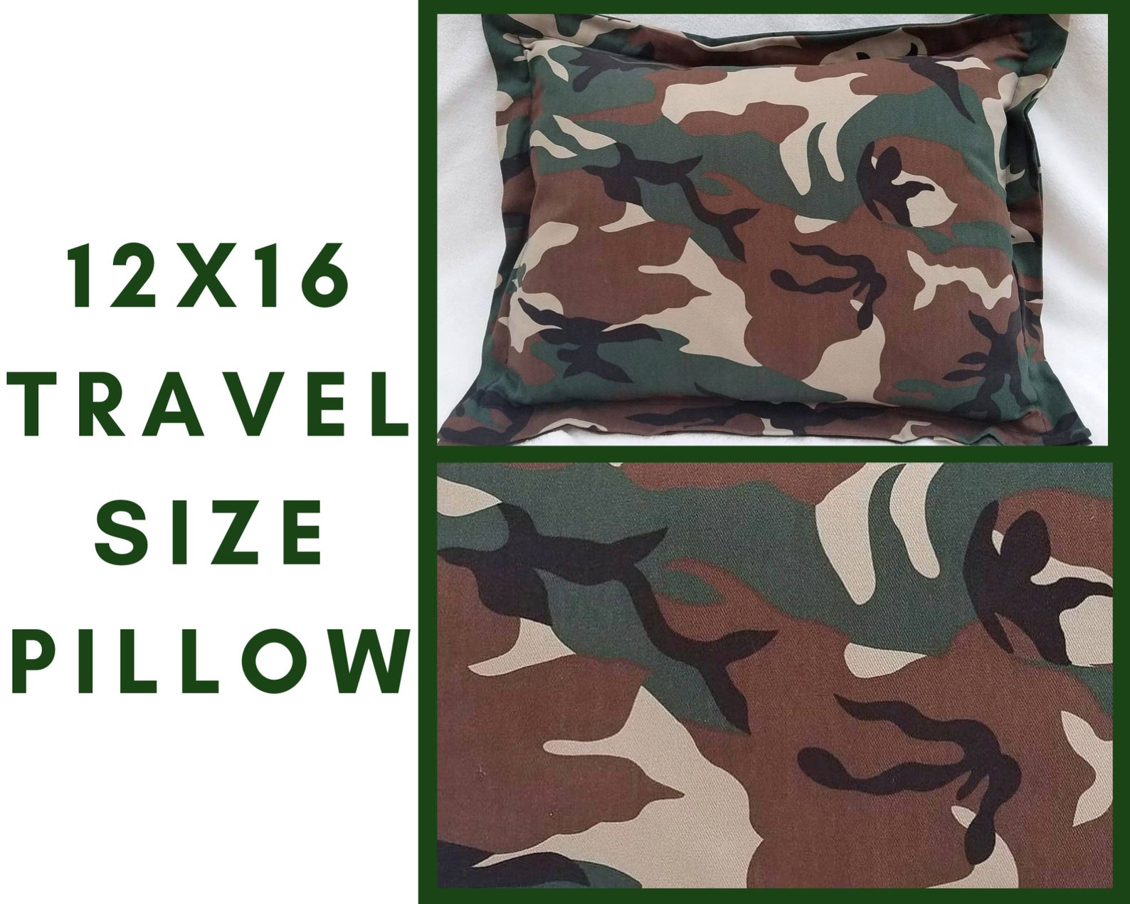 Army Camo Bed Pillow Camo Daycare Boy Nap Pillow Camouflage Etsy