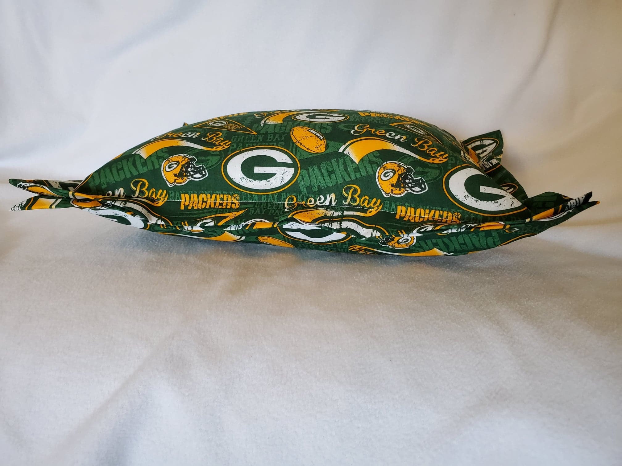 Green Bay Pillow, Toddler Travel Nap Pillow, Packers Retro Home Decor