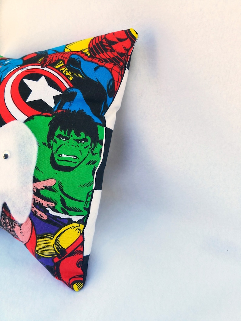 Avengers Tooth Fairy Pillow Personalized Pillow for Boys Super Hero Tooth Pillow
