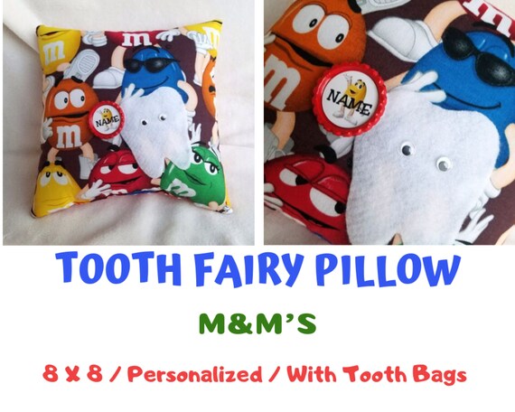 Tooth Fairy Pillow Personalized M M Pillow Boy Fairy Etsy