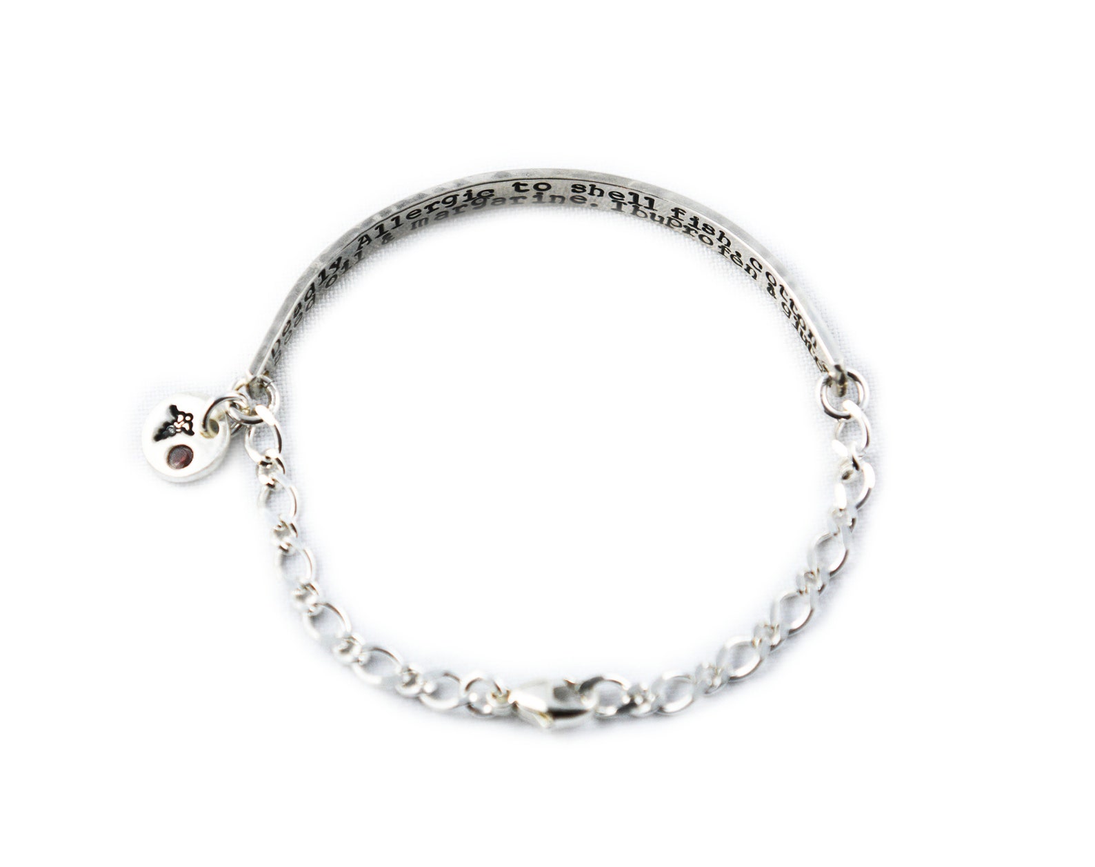 Medical Alert Bracelet and ID Bracelet Sterling Silver Custom Etsy Canada