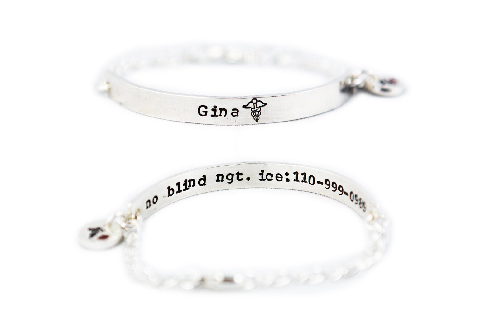 Medical Alert Bracelet and ID Bracelet Sterling Silver Custom Etsy Canada