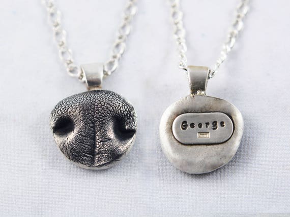 etsy dog nose necklace