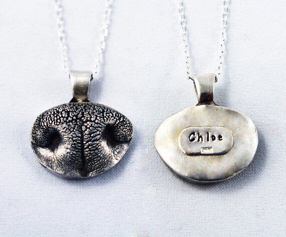 etsy dog nose necklace