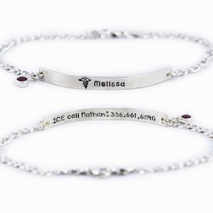 Medical Alert Anklet, Medical Alert ID Anklet, Medical Alert Charm Anklet - Women Charm Anklet