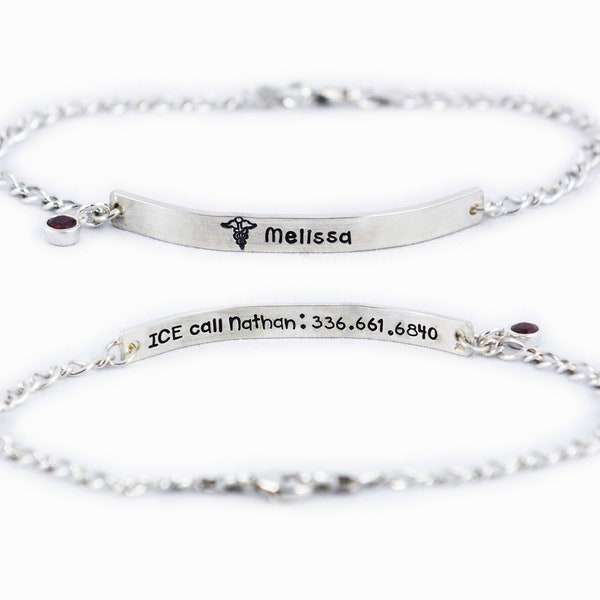 Medical Alert Anklet, Medical Alert ID Anklet, Medical Alert Charm Anklet - Women Charm Anklet