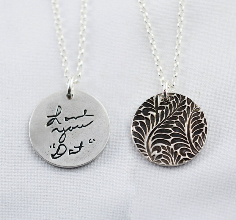 Memorial Jewelry Signature Necklace Your Loved One's Etsy