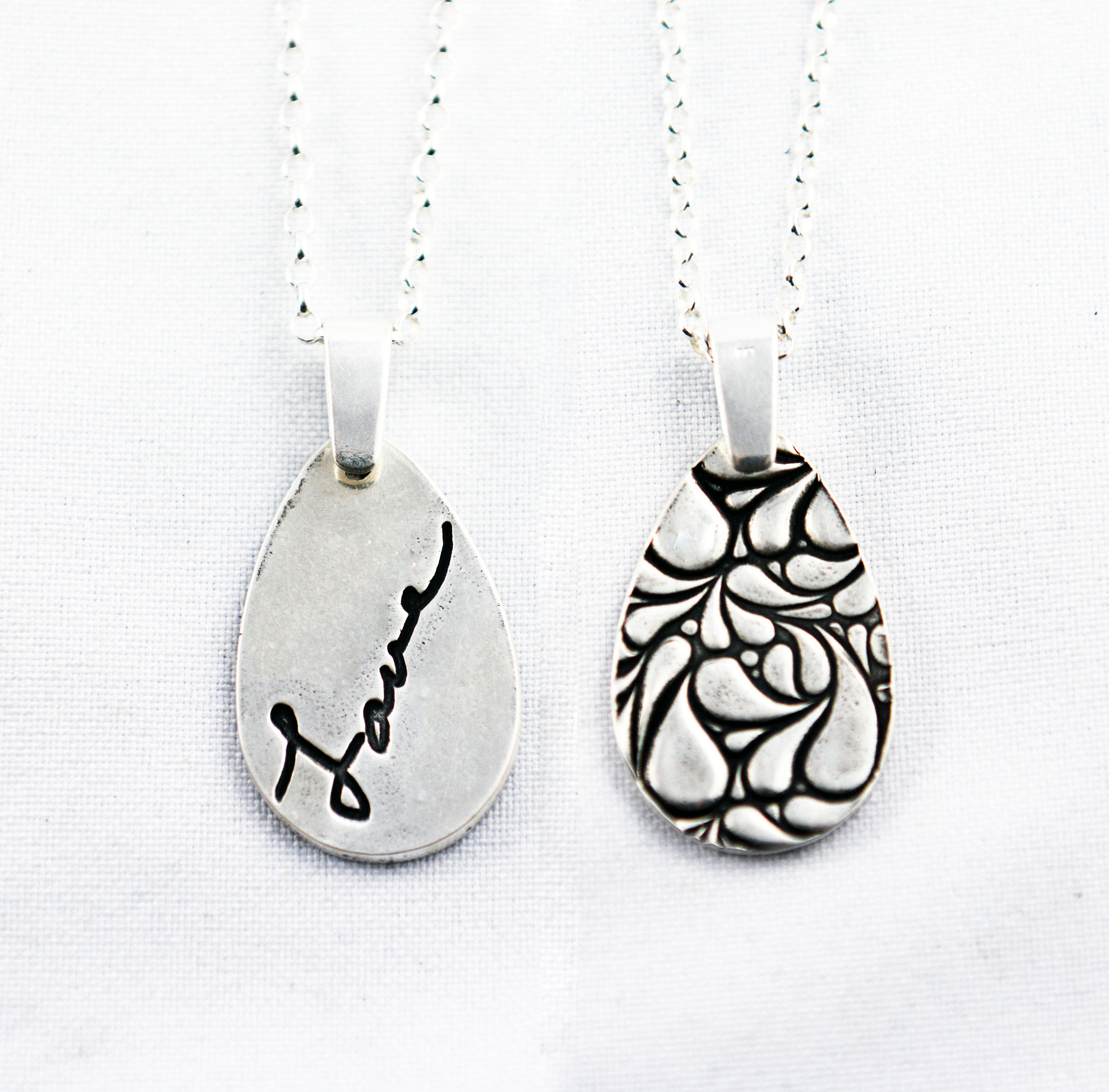 Memorial Jewelry Signature Necklace Your Loved One's Etsy