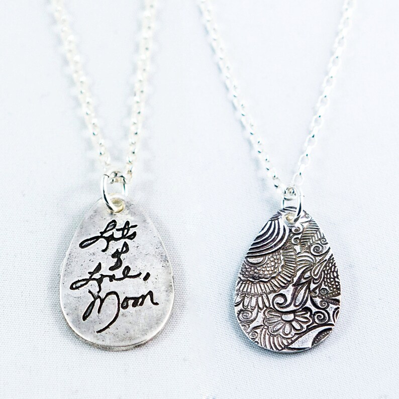 Memorial signature necklace Outlet