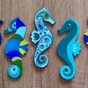 Ceramic Mosaic Tile Seahorse, Wall Decor Tiles