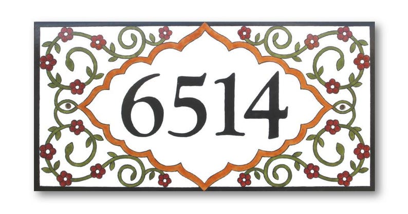 Address Numbers, House Numbers, Custom house numbers sign, Earth tones wall art image 2